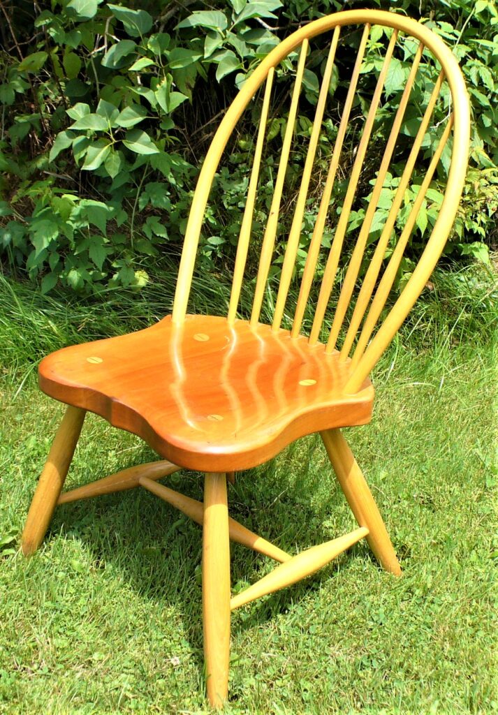 Windsor chair, cherry and ash